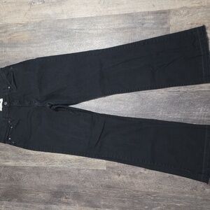 Levis 512 Perfectly Slimming Boot Cut Jeans Size 12M Black Unhemmed